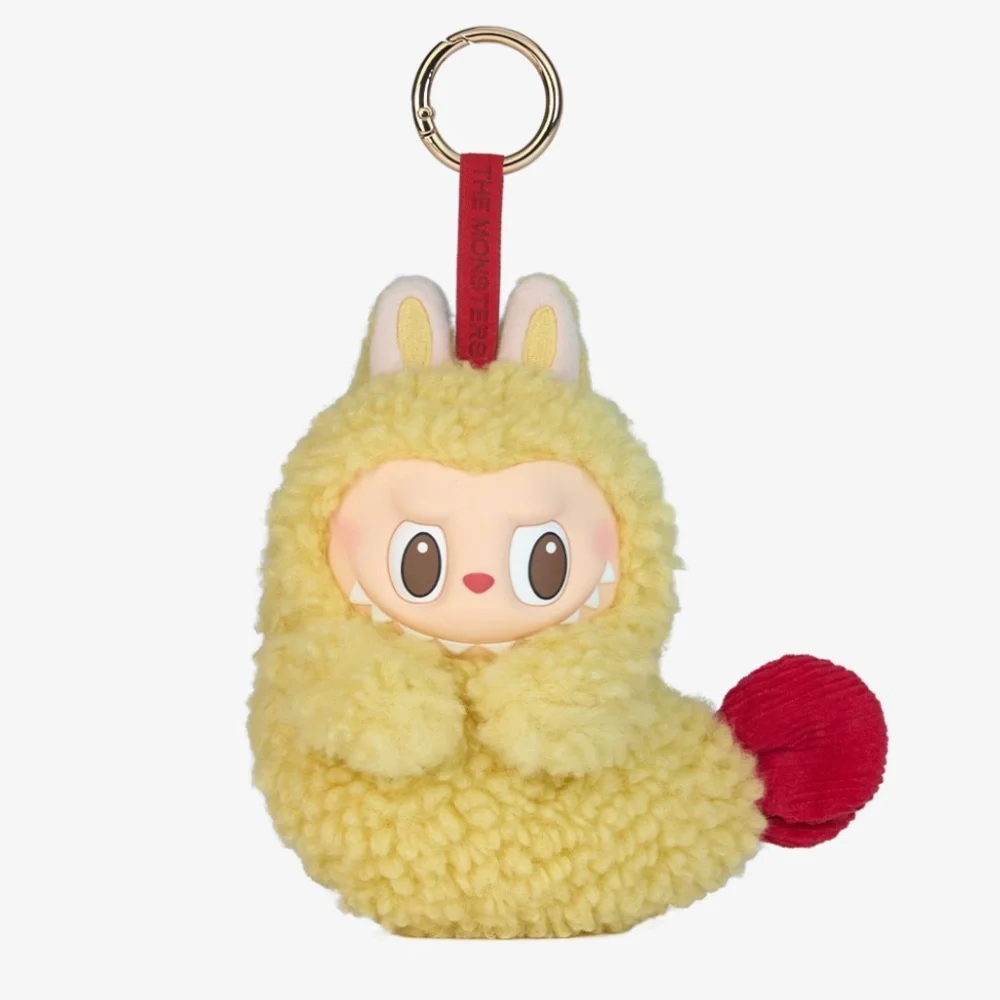 Pop Mart NEW! Labubu Plush Shrimp Monsters Wacky Mart Keychain Earphones Holder